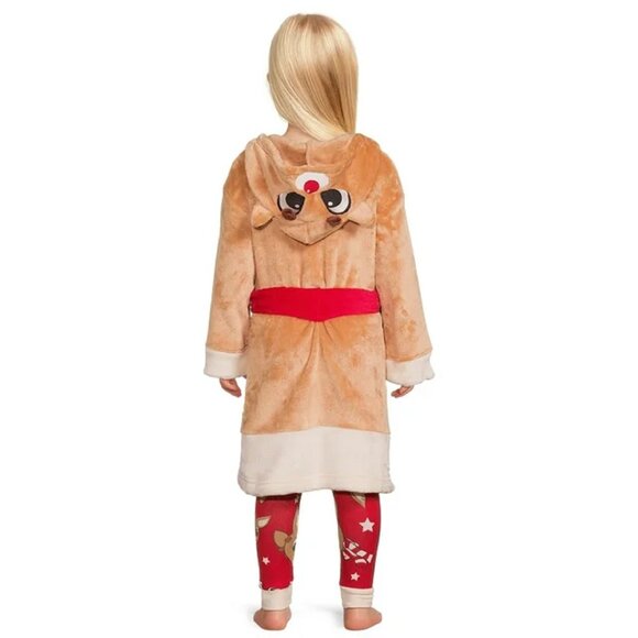 Rudolph The Red Nose Reindeer - Pajamas and Robe Set, 3-Piece, 12M-5T - NWT - Picture 3 of 9